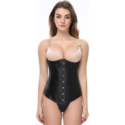 Life Trainer Corsets Leather Steampunk Gothic Half Clothing Trainer Corset Lingerie Slimming Steel Boned Bustiers W580843