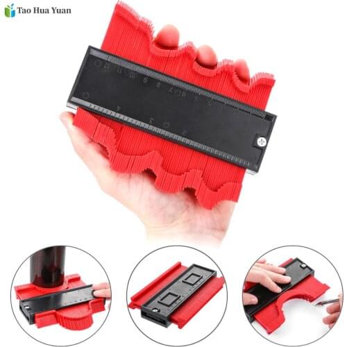 5/10 inch Multi-functional Contour Gauge Tiling Laminate Tiles Edge Shaping Wood Measure Ruler Tiles Laminate Tiles Tool
