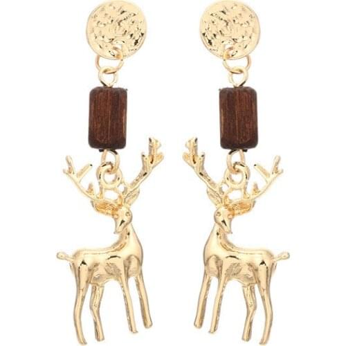 Fashion Manifesto Christmas Elk Animal Womens Earrings Christmas Party Pendant Earrings Womens Jewelry Girls Gift