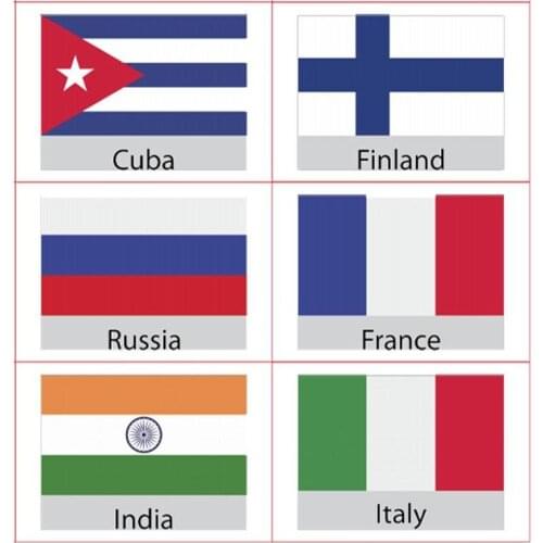 Montessori English Words Learning Flash Cards European Countries National Flag Cognitive Children English Learning Memory Cards