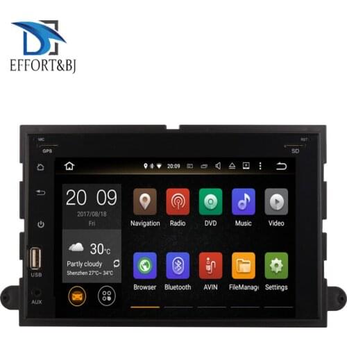 Android 9.0 Full Touch 7'' LCD Car Radio Stereo For Ford Fusion/Explorer/F150/Edge/Expedition 2006-2009 Video Player Wifi DAB