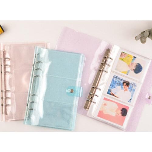 Photo frame Transparent Loose Leaf Binder Notebook Inner Core Cover Note Book Planner Office Stationery Supplies