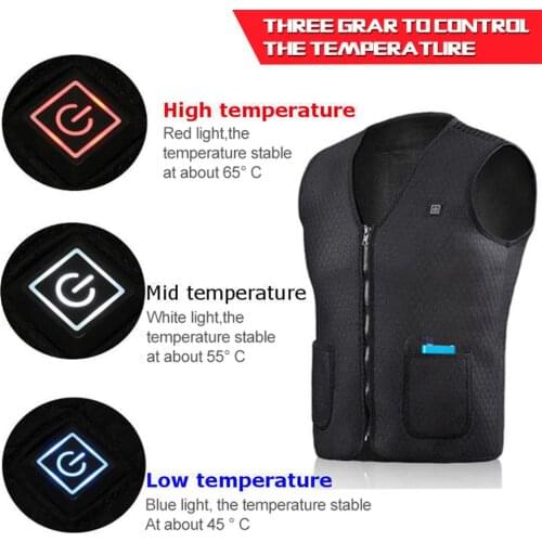 Hunting Heater Vest USB Infrared Heating Vest Men Women Winter Electric Thermal Clothing For Hunting Hiking