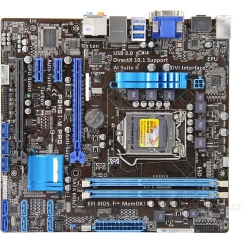 ASUS P8H61-M PRO USED Desktop Motherboard LGA 1155 DDR3 USB2.0 US3.0 I3 I5 I7 16GB H61 Original motherboard