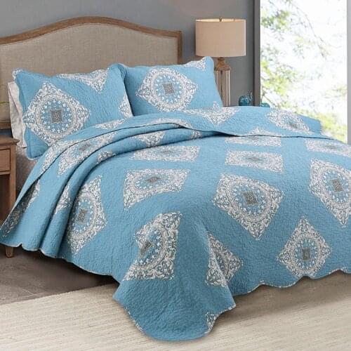 Pure Cotton Bed Cover 3 Set Quilted Washed Quilting Summer Queen Size Bed Cover Sheet Comforter Bedding Sets Bohemian Bedding