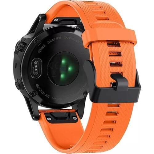 Soft Silicone 26mm 22mm Quick Release Watchband Wriststrap for Garmin Fenix 6 6S 6X 5X 5 5S 3 HR Watch Easyfit Watch Wrist Band