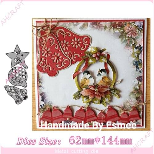 Christmas 3pc set Metal Cutting Dies for diy Scrapbooking Photo Album Decorative Embossing PaperCard Crafts Die2020