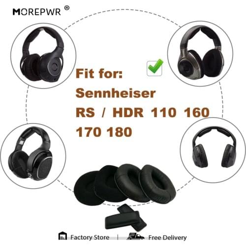 Replacement Ear Pads for Sennheiser RS110 RS160 RS170 RS180 HDR160 HDR170 HDR180 Headset Parts Earmuff Cover Cushion Cups