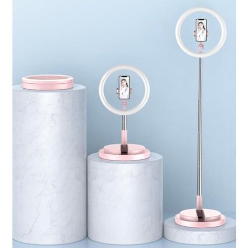 Dimmable LED Rings Light with Phone Holder Stand Studio Lighting for Live Stream
