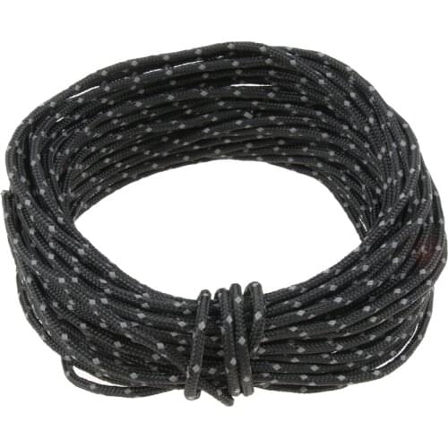 2.5mm 50ft Camping Tent Reflective Guyline Rope Awning Tarp Paracord Outdoor Camping Accessories