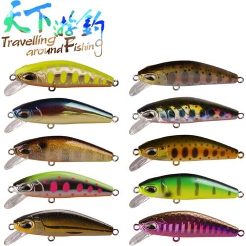 TAF Minnow Bait 50mm 6.1g 3D Eyes Fishing Lure China Leurre Souple Iscas Artificiais Swimbait Para Pesca Vissen Fly Tying Tackle