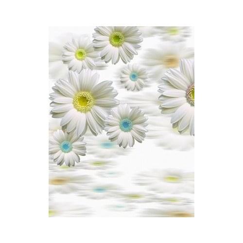 TR 5x7ft Daisy Printed Spring Photo Backdrops Art Fabric Boke White Daisy Backdrop for Studio Children Photography Backgrounds