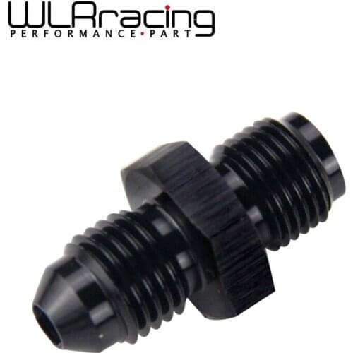 WLR - High Quality Aluminum AN4 4AN Turbo Oil Feed Adapter Fitting for GT28 GT30 GT35 7/16-24 to An4 Anodized FINISH BLACK
