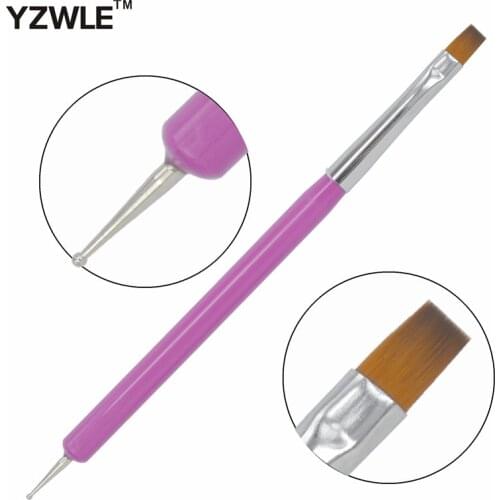 YZWLE 1 Pc New Arrival Promotion Nail Art Pen Painting Dotting Acrylic UV Gel Polish Nail Brush Liners Tool 10-11