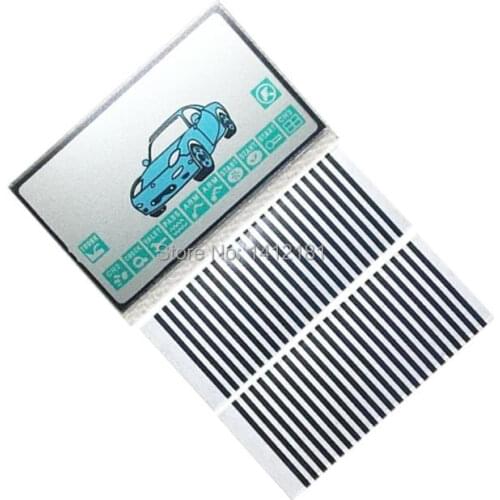 10 PCS/lot Keychain A9 LCD display + zebra paper for Russian 2-way Starline A9 lcd remote control key chain Fob + flexible cable