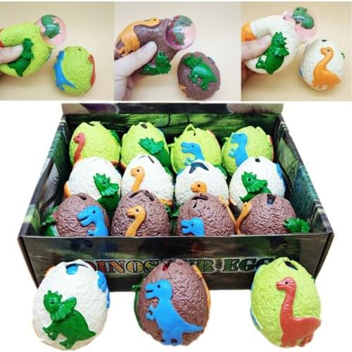 23GD Surprise Dinosaur Eggs Anti Stress Grape Ball Squeeze Relief Vent Toy Kids Toy