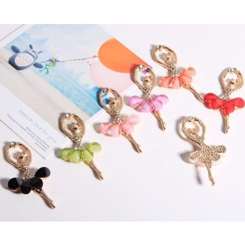 50PCS/LOT dance girl crystal rhinestone button 54X24mm embellishment for DIY phone case flatback (BTN-5712)