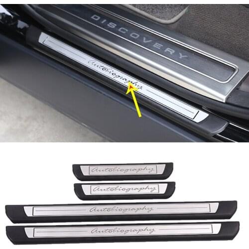 Car Anti-Scratch Threshold Protection Sticker Abs Car Threshold Protection Bumper Cover Welcome Pedal Cover Decoration Car Shape