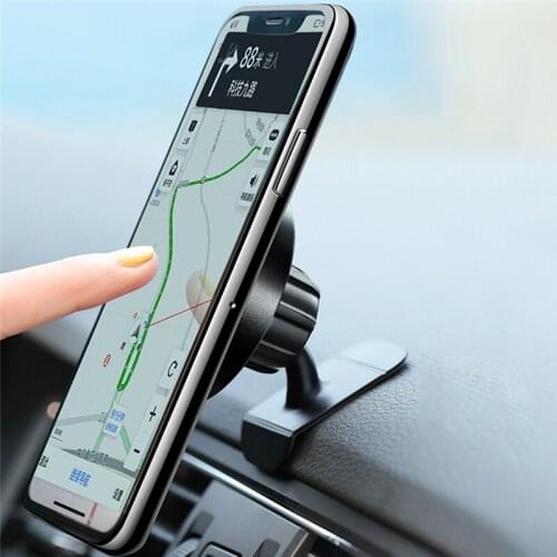 Car Phone Holder Car Air Outlet Instrument Panel Universal Stand Clock Strong Magnetic Car Navigation Mount Mobile Phone Bracket