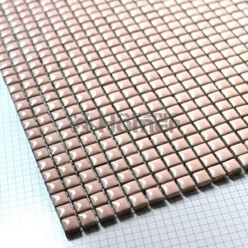 Shipping free! pink MINI CERAMIC MOSAIC TILE sheet 12x12" for wall mosaic tiles bathroom floor mosaic kitchen backsplash
