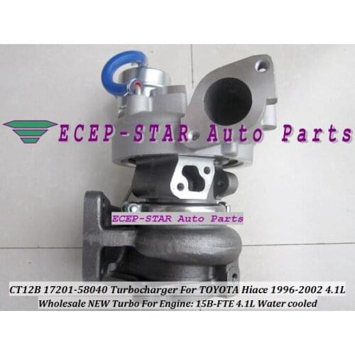 Free Ship CT12B 17201-58040 17201 58040 1720158040 Turbo Turbocharger For TOYOTA Hiace Mega Cruiser 96-02 15B-FT 15B 15BFTE 4.1L