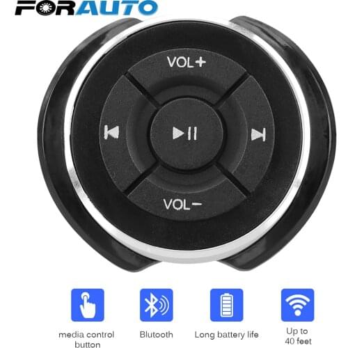 FRAUTO Motorcycle Bike Bluetooth Media Volume Button Car Steering Wheel Wireless Remote Controls For IOS Android Phone Tablet