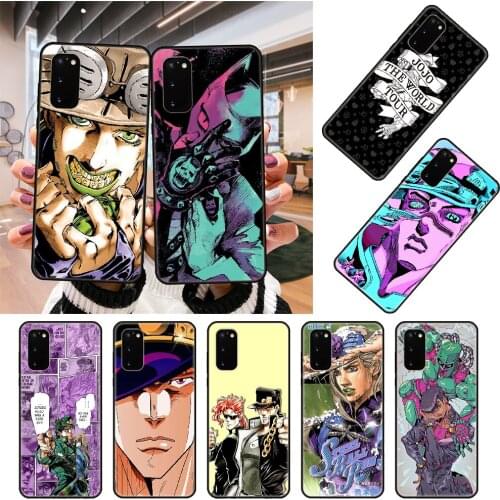 Phone Case For SamSung Galaxy S10 S20 S9 S7 S8 S6 Plus Edge E Lite Ultra Black Cover Shell JoJos Bizarre Adventure JoJo Anime
