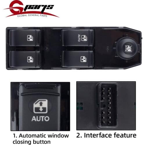 G-parts 96552814 Car Front Door Driver Side Electric Power Window Control Switch Button For Chevrolet Optra Lacetti 2004-2007