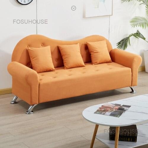 Small Family Living Room Sofas Simple Modern Nordic Single Sofa Apartment Living Room Furniture Bedroom Technology Cloth Sofa