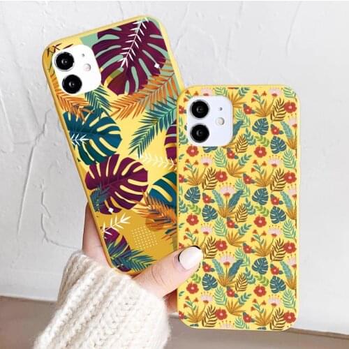 Soft TPU Phone Case For iPhone 12 Pro mini XS Max XR 7 8 6 6S Plus SE 2020 Cactus Flower Cover For iPhone 11 Pro Shell Fundas