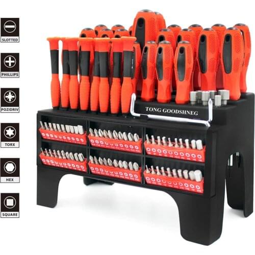Magnetic Screwdriver Set with Organizer Rack,Drive Magnetic Bit Holding Screwdriver Handle,Home Repair,Best Tools For Men Gift