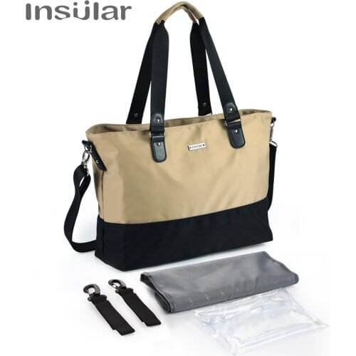 Waterproof Shoulder Nylon Diaper Bag Multi-functional Large-Volume Mother And Child Diaper Bag Shoulder