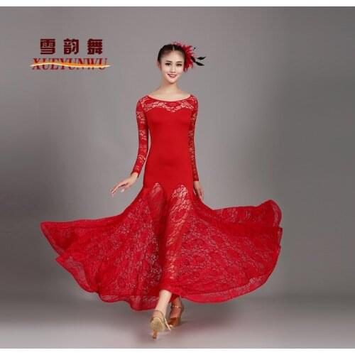 New ballroom waltz dance dress ballroom dance exercise dresses standard ballroom dancing clothes tango dress 073