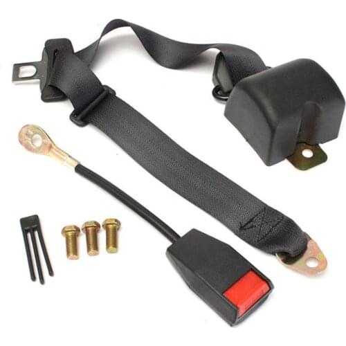 New 3 Point Retractable AUTO Car Auto-locking Seat Accessories Safety Universal Black Truck A7R5 Adjustable Lap Belt Car Bu W4Z3