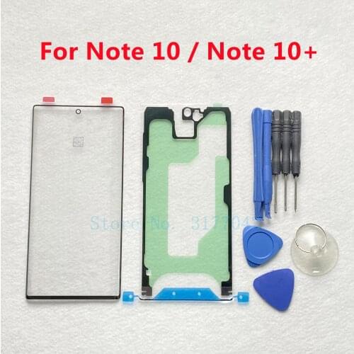 Front Outer Glass Lens Panel Replacement For Samsung Galaxy Note 10 N970 Note 10+ Plus N975 LCD Touch Screen + Tools