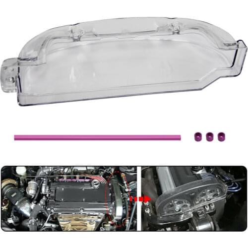 Clear Cam Cover for Mitsubishi Lancer evo eclipse 4G63 DOHC DSM Timing Belt Cover