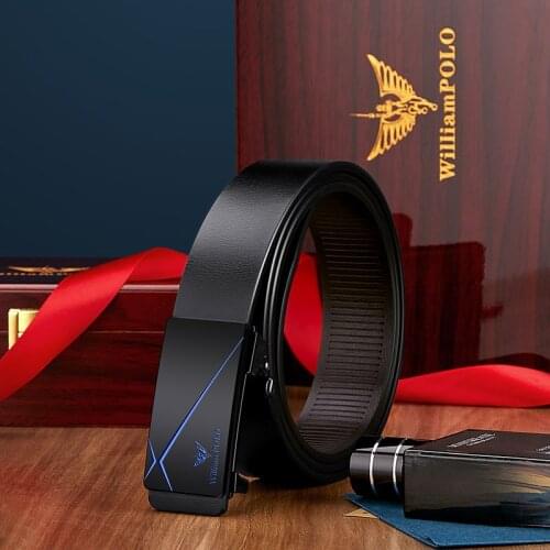 Luxury 2020 NEW Leather Belt Automatic Buckle Toothless Automatic Buckle Leather Business Casual Fashion Belts