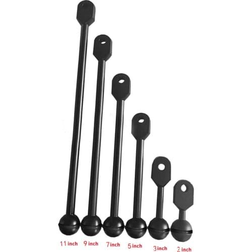 BGNing 1" Inch Ball Head YS Joint Arm Bracket Mount Extension Rod for GoPro 8 7 6 5 Action Underwater Video Camera Light Adapter