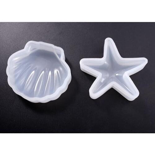 UV Epoxy resin silicone mold Ocean wind DIT starfish seascape shell landscape decoration ornaments jewelry tools