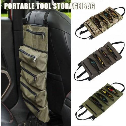 Spot Roll Tool Roll Multi-Purpose Tool Roll Up Bag Wrench Roll Pouch Hanging Tools Storage Bags M8617