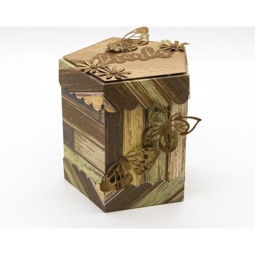 Julyarts 3D Box Cover Die Cuts Metal Dies Cutting New 2019 Stencils Scrapbooking Cutting Dies For Card Making Craft Dies