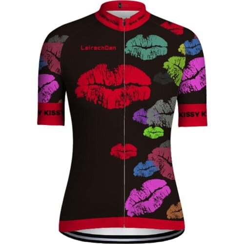 SPTGRVO Funny Cycling Jersey Womens Breathable Quick Dry Bicycle Wear Summer Anti-UV MTB Shirt Bike Jersey wielrenkleding dames