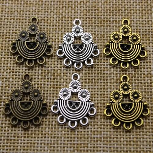 10pcs 21x18mm Necklace Pendant Pinch Clips Bail, Earring Connector Clasp Charms For DIY Jewelry Making DIY Jewelry Findings