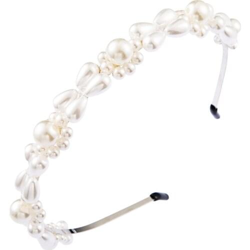 2 Style Elegant Imitation Pearl Hair Band For Women Party Wedding Headbands Crystal Headbands Headwear Hoop Accessories