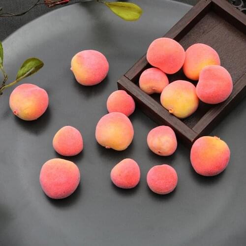 10pcs 20/25mm Mini Simulation Fruit Peach Charms For Jewelry Making Handmade DIY Earrings Craft Children Toys House Decoration