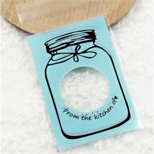 100Pcs Gift Packing Bag Dot Plastic Bag Candy Biscuits Packaging Bag Self-Adhesive Bag For Wedding Baking Supplies Packaging Bag