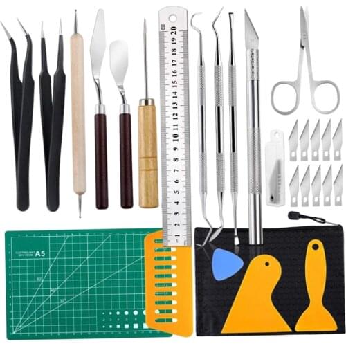 28PCS Craft Vinyl Tool Weeding Precision Diy Basic Set for Cricut Cameos Silhouttes