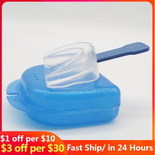 3 Pairs/set Sleeping Mouth Guard Stop Teeth Grinding Anti Snoring Bruxism with Case Box Sleep Aid Eliminates Snoring Health Care