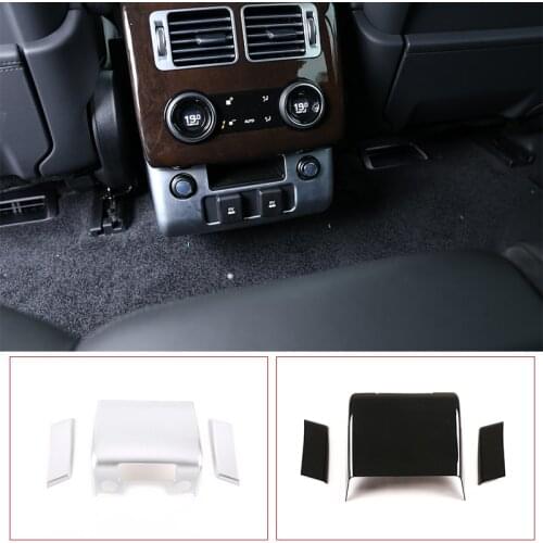 3 Pcs ABS Car Styling for Land Rover Vogue 2013-2021 Car Rear Air Condition Vent Outlet Frame Cover Trim Interior Accessories