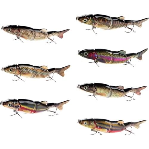 3D Lifelike 16.5cm/39g Multi Jointed Fishing Lure Bait Crankbait Hooks Fishing Baits for Fisherman